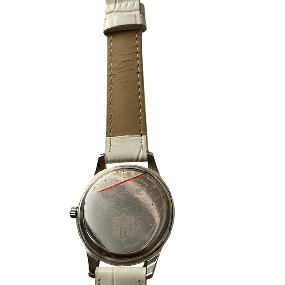 White and Silver Watch with Red Logo - Picture 3 of 6